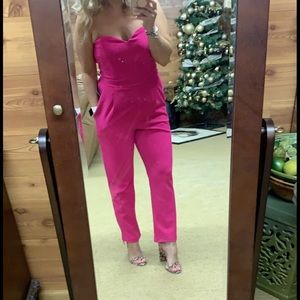 Express Jumpsuit hot pink
